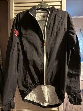 Castelli Men’s Black Windbreaker Cycling Jacket